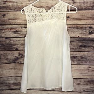 White Blouse with lace detail